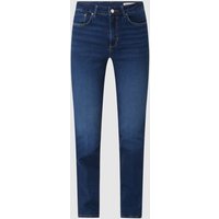 s.Oliver RED LABEL Slim Fit Bootcut Jeans mit Stretch-Anteil Modell 'Beverly' in Dunkelblau, Größe 34/30 von s.Oliver RED LABEL