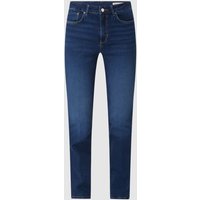 s.Oliver RED LABEL Slim Fit Bootcut Jeans mit Stretch-Anteil Modell 'Beverly' in Dunkelblau, Größe 36/30 von s.Oliver RED LABEL