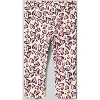 s.Oliver RED LABEL Slim Fit Capri Leggings aus Baumwoll-Elasthan-Mix in Sand, Größe 104 von s.Oliver RED LABEL
