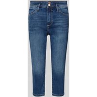 s.Oliver RED LABEL Slim Fit Caprijeans mit Gürtelschlaufen in Dunkelblau, Größe 36 von s.Oliver RED LABEL