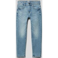 s.Oliver RED LABEL Slim Fit Jeans mit Eingrifftaschen in Blau, Größe 92 von s.Oliver RED LABEL