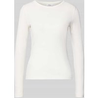 s.Oliver RED LABEL Slim Fit Langarmshirt in Ripp-Optik in Offwhite, Größe 36 s.Oliver RED LABEL Slim Fit Langarmshirt in Ripp-Optik in Offwhite, Größe 36 von s.Oliver RED LABEL