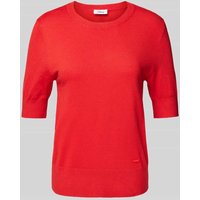 s.Oliver RED LABEL Slim Fit Strickpullover aus Viskose-Mix in Rot, Größe 38 von s.Oliver RED LABEL