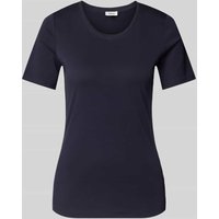 s.Oliver RED LABEL Slim Fit T-Shirt aus reiner Baumwolle in Interlockjersey-Qualität in Marine, Größe 46 s.Oliver RED LABEL Slim Fit T-Shirt aus reiner Baumwolle in Interlockjersey-Qualität in Marine, Größe 46 von s.Oliver RED LABEL