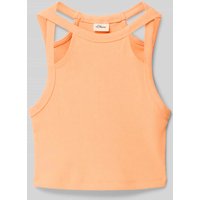 s.Oliver RED LABEL Slim Fit Tank Top mit Cut Outs in Apricot, Größe 146 s.Oliver RED LABEL Slim Fit Tank Top mit Cut Outs in Apricot, Größe 146 von s.Oliver RED LABEL