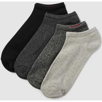 s.Oliver RED LABEL Sneakersocken mit Stretch-Anteil im 4er-Pack in Anthrazit Melange, Größe 39/42 von s.Oliver RED LABEL