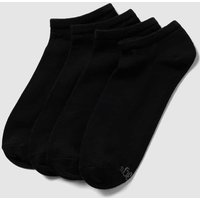 s.Oliver RED LABEL Sneakersocken mit Stretch-Anteil im 4er-Pack in Black, Größe 43/46 von s.Oliver RED LABEL