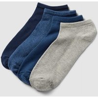 s.Oliver RED LABEL Sneakersocken mit Stretch-Anteil im 4er-Pack in Blau, Größe 39/42 von s.Oliver RED LABEL