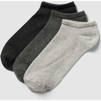 s.Oliver RED LABEL Sneakersocken mit Stretch-Anteil im 4er-Pack in Mittelgrau, Größe 39/42 von s.Oliver RED LABEL