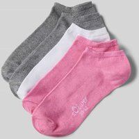 s.Oliver RED LABEL Sneakersocken mit Stretch-Anteil im 5er-Pack in Rosa Melange, Größe 35/38 von s.Oliver RED LABEL