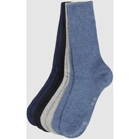 s.Oliver RED LABEL Socken mit elastischem Rippenbündchen im 6er-Pack in Blau, Größe 39/42 von s.Oliver RED LABEL