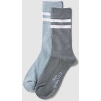 s.Oliver RED LABEL Socken mit Kontraststreifen im 2er-Pack in Blau, Größe 39-42 von s.Oliver RED LABEL