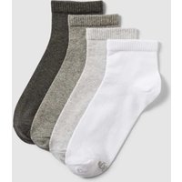 s.Oliver RED LABEL Socken mit Label-Details im 4er-Pack in Hellgrau, Größe 39-42 von s.Oliver RED LABEL