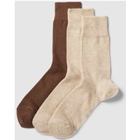 s.Oliver RED LABEL Socken mit Stretch-Anteil im 3er-Pack in Ecru, Größe 39/42 von s.Oliver RED LABEL