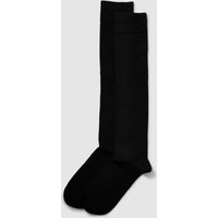 s.Oliver RED LABEL Socken mit hohem Schaft im 2er-Pack in Black, Größe 43-46 von s.Oliver RED LABEL