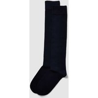 s.Oliver RED LABEL Socken mit hohem Schaft im 2er-Pack in Dunkelblau, Größe 39/42 von s.Oliver RED LABEL