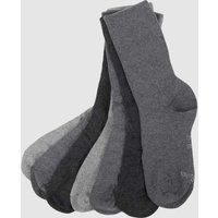 s.Oliver RED LABEL Socken mit recycelter Baumwolle im 7er-Pack in Mittelgrau Melange, Größe 43/46 von s.Oliver RED LABEL