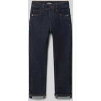 s.Oliver RED LABEL Straight Leg Jeans aus Baumwoll-Mix in Dunkelblau, Größe 104 von s.Oliver RED LABEL