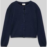 s.Oliver RED LABEL Strickjacke mit gerippten Abschlüssen in Marine, Größe 128 s.Oliver RED LABEL Strickjacke mit gerippten Abschlüssen in Marine, Größe 128 von s.Oliver RED LABEL