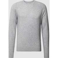s.Oliver RED LABEL Strickpullover mit Rundhalsausschnitt in Hellgrau, Größe XXL von s.Oliver RED LABEL