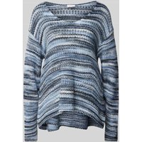 s.Oliver RED LABEL Strickpullover mit Rundhalsausschnitt in Rauchblau, Größe 34 von s.Oliver RED LABEL
