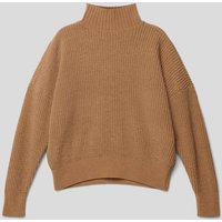 s.Oliver RED LABEL Strickpullover mit Stehkragen in Camel, Größe 164 von s.Oliver RED LABEL