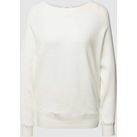 s.Oliver RED LABEL Strickpullover mit Strukturmuster in Offwhite, Größe 40 von s.Oliver RED LABEL