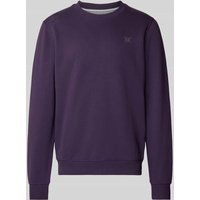 s.Oliver RED LABEL Sweatshirt mit Rundhalsausschnitt in Violett, Größe XXL von s.Oliver RED LABEL