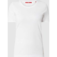 s.Oliver RED LABEL T-Shirt aus Baumwolle in Offwhite, Größe 38 von s.Oliver RED LABEL