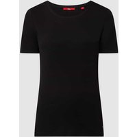 s.Oliver RED LABEL T-Shirt aus Baumwolle in Black, Größe 42 von s.Oliver RED LABEL