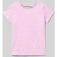 s.Oliver RED LABEL T-Shirt mit Allover-Print in Pink, Größe 104 von s.Oliver RED LABEL