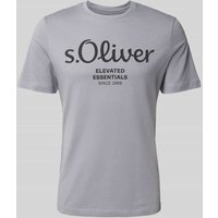 s.Oliver RED LABEL T-Shirt mit Label-Print in Graphit, Größe XXL s.Oliver RED LABEL T-Shirt mit Label-Print in Graphit, Größe XXL von s.Oliver RED LABEL