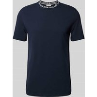 s.Oliver RED LABEL T-Shirt mit Label-Print in Marine, Größe M von s.Oliver RED LABEL