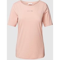 s.Oliver RED LABEL T-Shirt mit Label-Print in Rosa, Größe 42 von s.Oliver RED LABEL