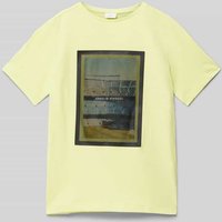 s.Oliver RED LABEL T-Shirt mit Motiv-Print in Gelb, Größe 164 von s.Oliver RED LABEL