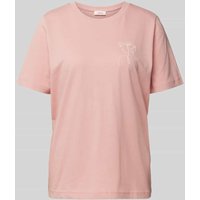 s.Oliver RED LABEL T-Shirt mit Motiv-Print in Rosa, Größe 38 von s.Oliver RED LABEL