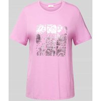 s.Oliver RED LABEL T-Shirt mit Motiv-Print in Rose, Größe 34 von s.Oliver RED LABEL