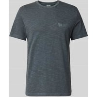 s.Oliver RED LABEL T-Shirt mit Rundhalsausschnitt in Anthrazit, Größe L von s.Oliver RED LABEL