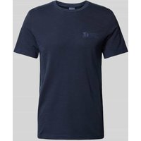 s.Oliver RED LABEL T-Shirt mit Rundhalsausschnitt in Blau, Größe L von s.Oliver RED LABEL