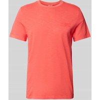 s.Oliver RED LABEL T-Shirt mit Rundhalsausschnitt in Orange, Größe L von s.Oliver RED LABEL