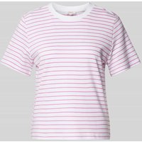 s.Oliver RED LABEL T-Shirt mit Rundhalsausschnitt in Rose, Größe 36 von s.Oliver RED LABEL