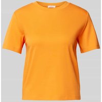 s.Oliver RED LABEL T-Shirt mit Seitenschlitzen in Orange, Größe 36 von s.Oliver RED LABEL