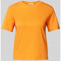 s.Oliver RED LABEL T-Shirt mit Seitenschlitzen in Orange, Größe 44 von s.Oliver RED LABEL