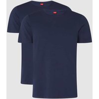 s.Oliver RED LABEL T-Shirt mit Stretch-Anteil im 2er-Pack in Dunkelblau, Größe L von s.Oliver RED LABEL