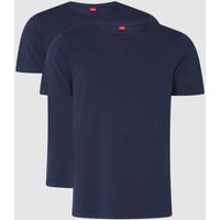 s.Oliver RED LABEL T-Shirt mit Stretch-Anteil im 2er-Pack in Dunkelblau, Größe M von s.Oliver RED LABEL