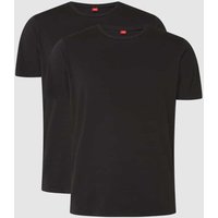 s.Oliver RED LABEL T-Shirt mit Stretch-Anteil im 2er-Pack in Black, Größe M von s.Oliver RED LABEL