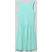 s.Oliver RED LABEL Tailliertes Minikleid aus Baumwoll-Mix in Aqua, Größe 128 von s.Oliver RED LABEL