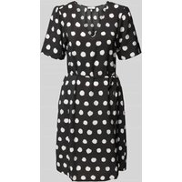 s.Oliver RED LABEL Tailliertes Minikleid aus Viskose-Mix in Black, Größe 34 von s.Oliver RED LABEL