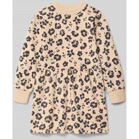 s.Oliver RED LABEL Tailliertes Sweatkleid aus Baumwoll-Mix in Ecru, Größe 110 von s.Oliver RED LABEL