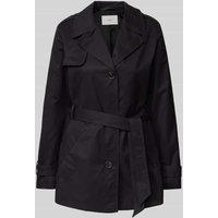s.Oliver RED LABEL Trenchcoat mit Bindegürtel in Black, Größe 46 von s.Oliver RED LABEL
